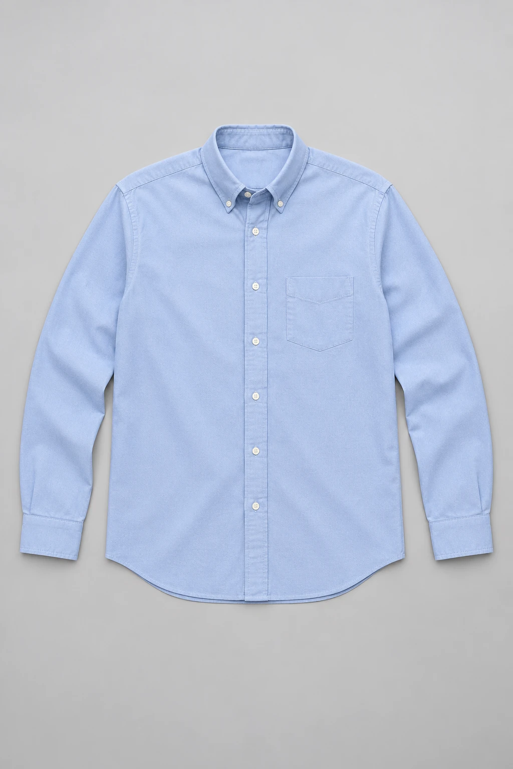 Light blue Blue Oxford-style Button-down Shirt