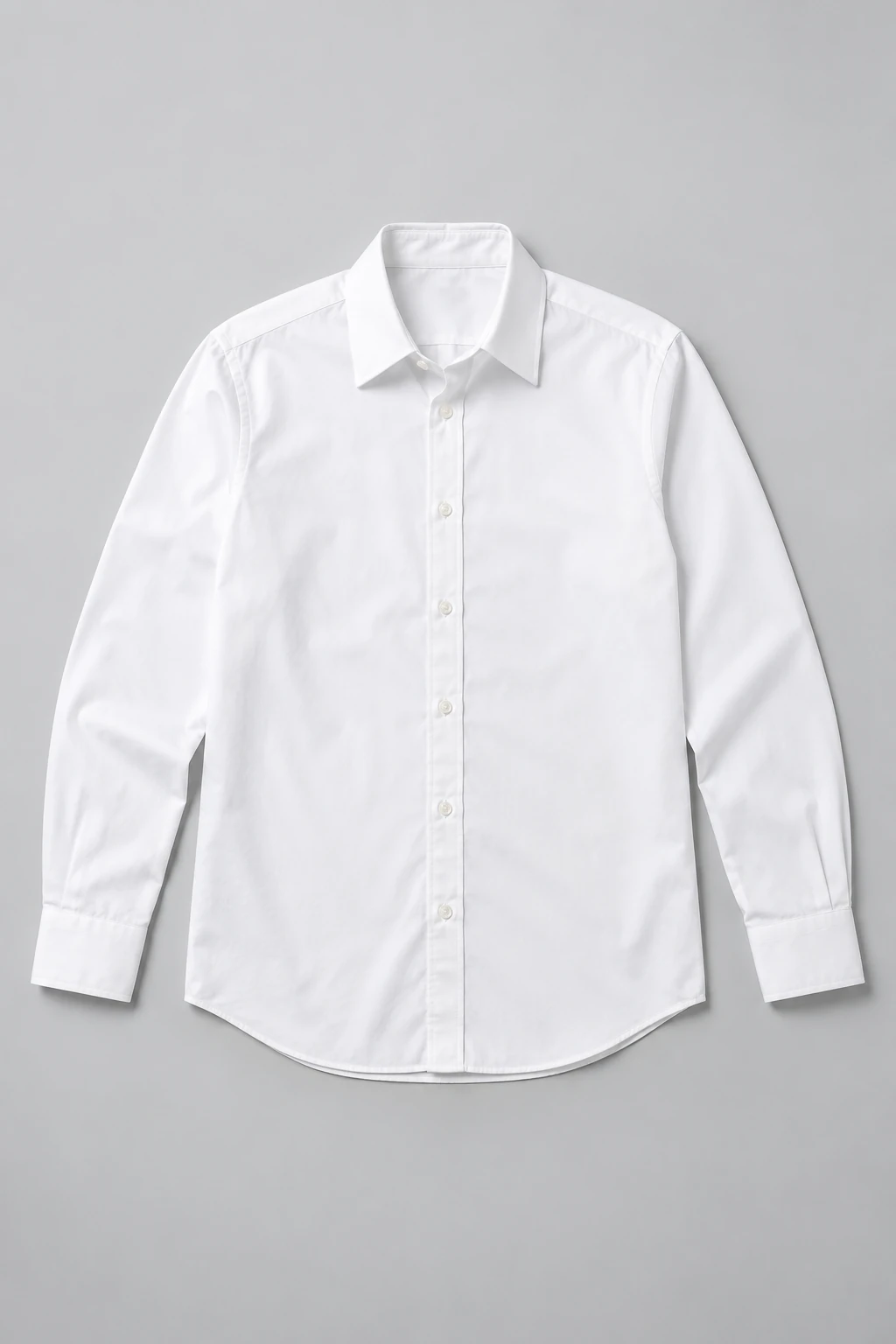 White White Poplin-style Long-sleeve Shirt