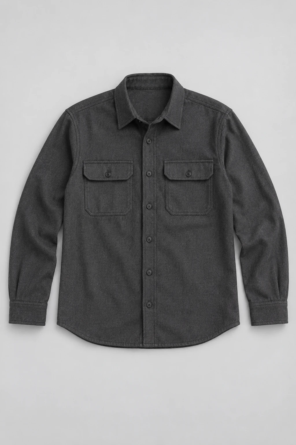 Charcoal Charcoal Two-pocket Overshirt