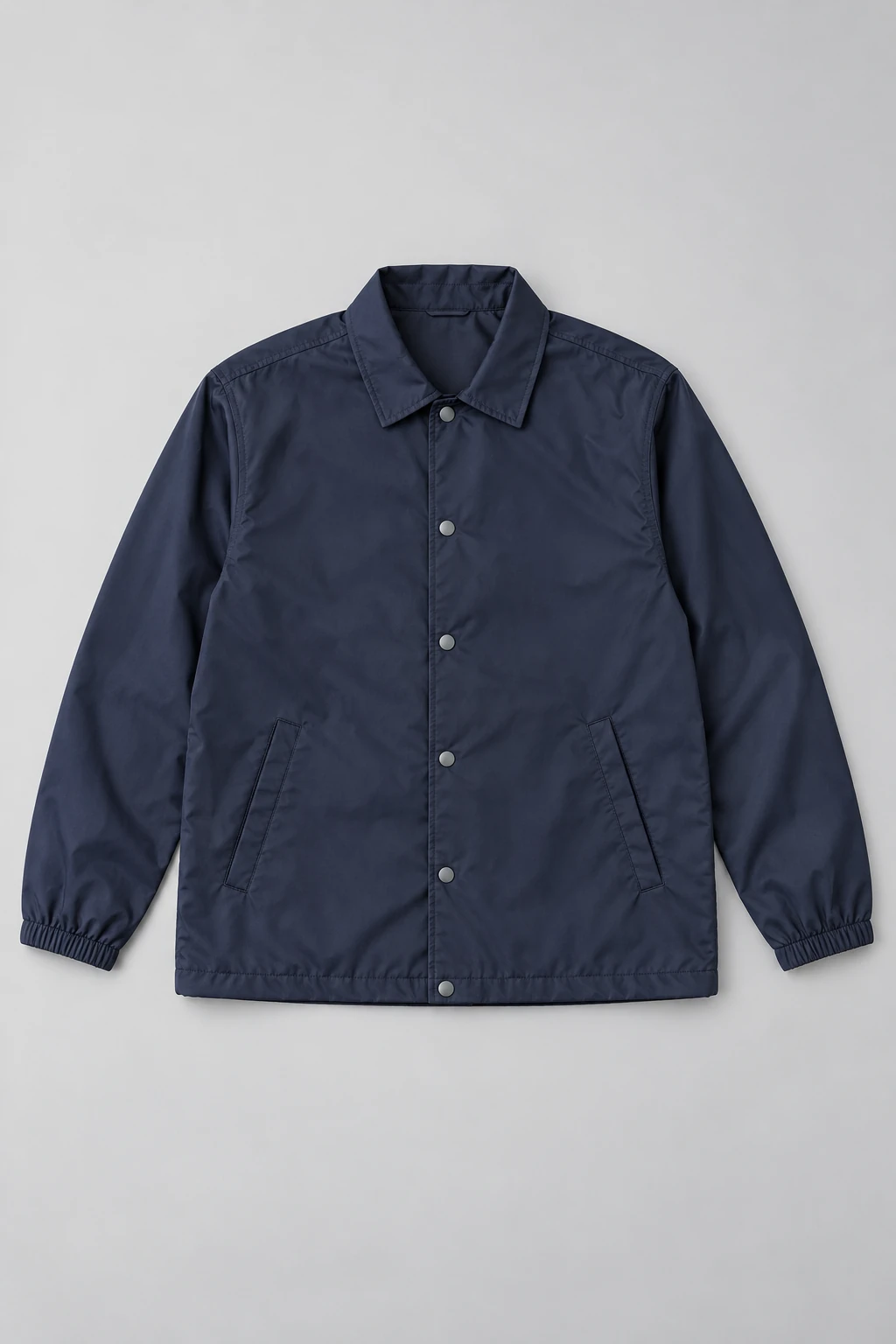 Navy Navy Snap-front Coach Jacket